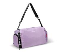 C&F BOGMOST Bolsa de viaje pequeña plegable e impermeable, para gimnasio, playa, natación, hombres y mujeres, bolsa de lona ligera de tela Oxford, A1, morado, pequeño y compartimento para zapatos,