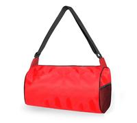 C&F BOGMOST Pequeña bolsa de gimnasio de 15 pulgadas para mujeres y hombres, bolsa de transporte ligera para viajes, deportes, bolsa de fin de semana para viajes y deportes, A-rojo-S, 38,1 cm