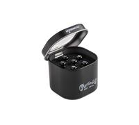 MARTIN Juego de 6 clavijas para puente de guitarra, de metal líquido, acabado negro y perla (18APP0015)