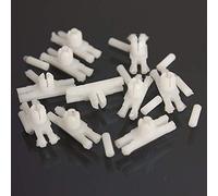 C-FUNN 10Psc Lado Puerta Lateral De Moldeo Tira De Plástico Clips para Volkswagen Golf Mk1 Jetta Old Beetle