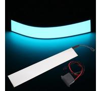 C-FUNN 12X2 Pulgadas 12V Cinta Electroluminiscente Flexible Panel El Retroiluminación Decoraciones Luz con Inversor - Blanco