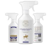 C&G Pets | Horse Super Shine Spray de acabado desenredante 500 ml | Acondicionador repelente de polvo | Ingredientes naturales | Protege el brillo natural de la cola