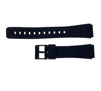 C-GAR-20719 Correa de Caucho Compatible con CASIO MQ-27 Negro 18 mm