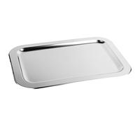 c|h|g Bandeja de 42 x 31 cm, Acero Inoxidable, Plata, 16.5" x 12.2" x 0.8"