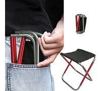 C Hello Cloud Taburete plegable para camping, mini sillas plegables al aire libre, portátil, ligero, plegable, para pesca, campamento, jardín, barbacoa con bolsa de transporte en 3 tamaños (pequeño)