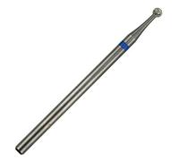 C & I Broca de diamante para uñas, archivo E, forma de bola, edición de ranura de enfriamiento, limpieza profesional de cutículas, polvo de diamante mejorado más carburo de tungsteno, vástago de 2,1