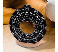 c-ircle of Fifths Wheel - Herramienta de melodía de metal para guitarra, disco de teoría musical resistente con soporte para guitarra, disco de teoría musical de precisión con círculos de quintos