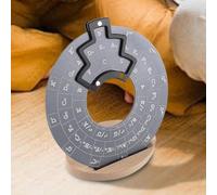 c-ircle of Fifths Wheel - Herramienta de melodía de metal para guitarra, disco de teoría musical resistente con soporte para guitarra, disco de teoría musical de precisión con círculos de quintos