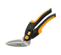C.JET TOOL Tijeras de Trabajo 25cm, Cortador de Alfombras, Multiusos, Tijeras para Alfombras, Cartón, Cuero, Poda, Jardinería, Profesional de Agarre de Acero Inoxidable (Naranjo)