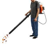 C-Juzarl Mochila soplador de hojas gasolina 2 tiempos | 7500 rpm, soplador de espalda, 41,5 cc, para el cuidado del césped, limpieza de nieve en el jardín