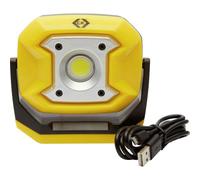 C.K Luz LED Recargable de 10 W, LED COB de Alta Potencia, 700 lúmenes, 2 Modos de iluminación: Alta, atenuada, Base magnética, Amarillo, Negro