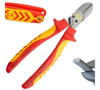 C.K RedLine 2025 Edition VDE CombiCutter 1 MAX, cortador lateral alemán de cable eléctrico de 180 mm, cizalla de tornillo, cortador resistente listo para cordón, para electricistas, tijeras de