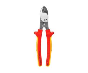 C.K Redline - Cortadores de cables VDE de 210 mm, cortacables y pelacables eléctricos afilados fabricados en Alemania, cortadoras resistentes para electricistas, tijeras de electricista, CK Tools