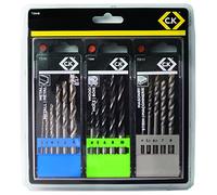 C.K T3064B - Conjunto de brocas para ladrillo, madera y metal - 16 piezas
