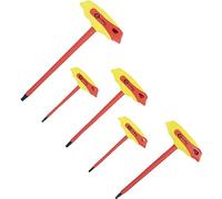 C.K T4422 - Juego de llaves hexagonales aisladas con mango en T, 5 piezas | Tamaños de 3 a 6 mm, prueba individual a 10.000 V, trabajo seguro de hasta 1.000 V, enchufes ergonómicos