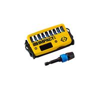 C.K T4510 - Juego de bits "Blue Steel" para atornillador de percusión - 10 piezas (PZ/PH)