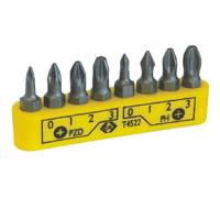 C.K T4522 - Conjunto de clip para puntas de destornillador - 8 piezas PH/PZ