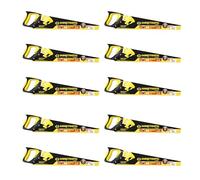 C.K Tools Sabretooth Trade - Juego de 10 sierras de mano universales para madera, dientes triples, hoja de acero SK5 de 500 mm, mango de agarre acolchado, carpintería de corte transversal CK T0840 20