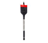 C.K Tools Vorteck CK T2953-28 - Broca fresadora plana para madera (28 x 152 mm, punta de rosca autorroscante, vástago hexagonal de 1/4 pulgadas, llave de impacto, acero al carbono, madera, plástico