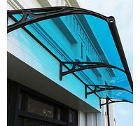 C - Lámina de plástico acrílico con protección UV, transparente, resistente a la lluvia, paneles de techo de jardín, toldo de puerta delantera con toldo de ventana de drenaje para patio, impermeable