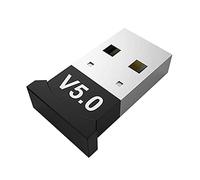 C-LARSS Adaptador Bluetooth USB, adaptador inalámbrico 5.0, receptor de audio, transmisor para PC, portátil, auriculares, altavoz, color negro