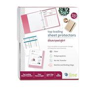 C-Line 62023 - Protectores de láminas de polietileno pesadas, transparentes, 8,5 x 11 pulgadas, 100 por caja