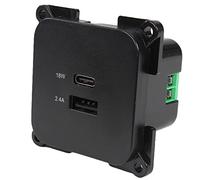 C-Line Presto Inprojal CBE - Enchufe USB A y C, 12/24 V, para autocaravana, caravana, color: Negro