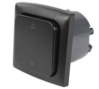 C-Line Presto Inprojal CBE - Interruptor de escalón de 12 V + marco + isodosis, para autocaravana, barco, color negro