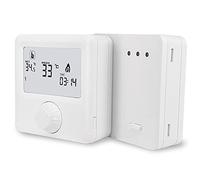 C-LOGIC 420-TC Cronotermostato Digital Inalámbrico RF No WiFi 5A | Controla la calefacción o refrigeración sin WiFi, con programación semanal, conexión por radiofrecuencia y pantalla LCD.