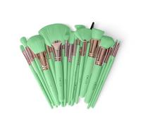 C-LUX Wednesday - Juego de 24 brochas de maquillaje, cerdas sintéticas suaves, libres de crueldad, brochas de cara completa y ojos para base, colorete, contorno y mezcla, elegante y duradero.