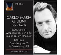 C.M. Giulini C.M.Giulini conducts Schumann & Brahms (CD) (Importación USA)