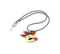 (C Necklace)Figura de Acción Crash Bandicoot Máscara Aku Dr Neo Corteza Llavero Collar Colgante