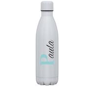 C&P Botella personalizada con nombre, Botella de agua acero inoxidable térmica de doble Capa bebidas frías 24h y Calientes 12h, Capacidad 500 ml (ELIGE COLOR)