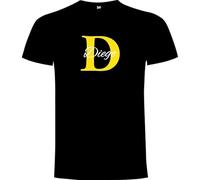 C&P Camiseta Personalizada Inicial + Nombre | Personalizacion en DTF | 100% Algodón | Impresión De Calidad | Elige tu Talla | 165 GR.