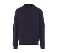 C.P. Company - Jersey Azul con Cuello Redondo y Bolsillo - Sweatshirts & Hoodies - Hombre - Azul - S -