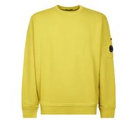 C.P. Company - Sudadera con cuello redondo y lente de felpa diagonal de algodón - Sweatshirts & Hoodies - Hombre - Amarillo - S -