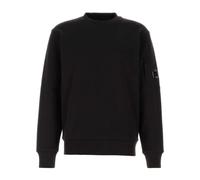 C.P. Company - Sudadera con cuello redondo y lente de forro polar en diagonal - Sweatshirts & Hoodies - Hombre - Negro - 2XL -
