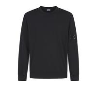 C.P. Company - Sudadera negra con cuello redondo de forro polar ligero - Sweatshirts & Hoodies - Hombre - Negro - M -