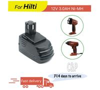 C & P para Hilti 12V Pin de batería 3.0AH Ni-MH herramientas de batería adecuadas SID121 SIW121 y SFL 12/15 SFB121 SF-121A SFB126 For Hilti 12V
