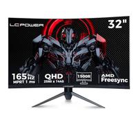 C-Power 32 Pulgadas Monitor Gaming Curvo, 2K QHD 2560X1440, 165Hz, 1ms, VA 1500R, Contraste 3500:1, 120% sRGB, AMD FreeSync™ Premium y HDR, VESA, RGB - LC-M32-QHD-165-C-V2