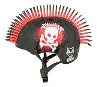 C-Preme - Casco de Ciclismo Unisex Juvenil, diseño de Calavera Hawk Rojo, S (50 cm-54 cm)