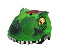 C-Preme Raskullz T-Rex Awesome Casco Infantil 50-54 cm Desde 5 años | Casco infantil con interior EPS, carcasa de PVC, diseño de dinosaurio 3D, ventilación y correas ajustables para 50-54 cm