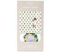 C.R. Gibson BLAN-22583 Zoo Animals - Manta de algodón neutro para bebés, 40 pulgadas de ancho x 40 pulgadas de largo