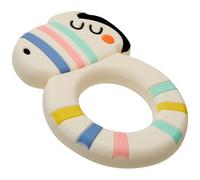 C.R. Gibson BTEE-23954 Zebra - Mordedor de silicona 100% de grado alimenticio para bebés, 2.3 pulgadas de ancho x 2.4 pulgadas de largo, multicolor