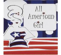 C.R. Gibson Mini bloc de notas magnético, All American Girl (CMNP-10167)