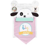 C.R. Gibson Pink ''Big Sister'' - Gorro y bandana para perro y bebé, 2 piezas, 0 - 6 meses