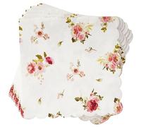 C.R. Gibson Servilletas de bebidas de corazón floral, 20 unidades (TW4-25403)