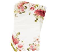 C.R. Gibson Servilletas de invitados de corazón floral, 16 unidades (TW8-25403)