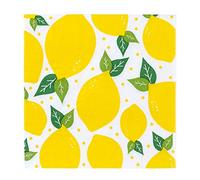 C.R. Gibson TW4-22029 - Servilletas de papel (20 unidades, 5,5 cm), diseño de limones amarillos