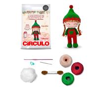 C?rculo Amigurumi Crochet Kit - Christmas - All Included Easy Instructions - Crochet Kit for Intermediate - Crochet Set - Character Crochet Kit Prem